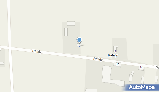 Rafały, Rafały, 5, mapa Rafały