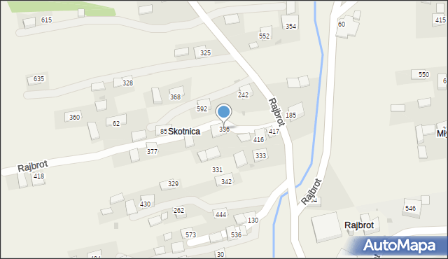 Rajbrot, Rajbrot, 336, mapa Rajbrot