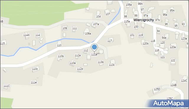 Rajcza, Rajcza, 111a, mapa Rajcza