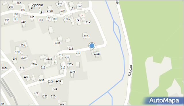 Rajcza, Rajcza, 220, mapa Rajcza