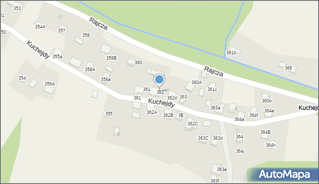 Rajcza, Rajcza, 362, mapa Rajcza