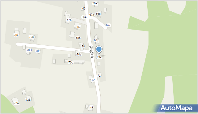 Rajcza, Rajcza, 69a, mapa Rajcza