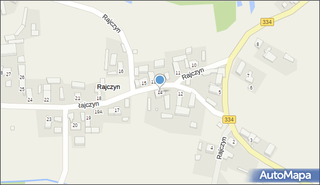 Rajczyn, Rajczyn, 14, mapa Rajczyn