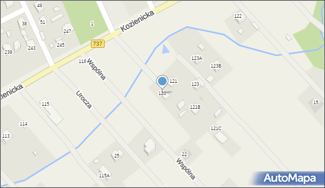 Rajec Poduchowny, Rajec Poduchowny, 120, mapa Rajec Poduchowny