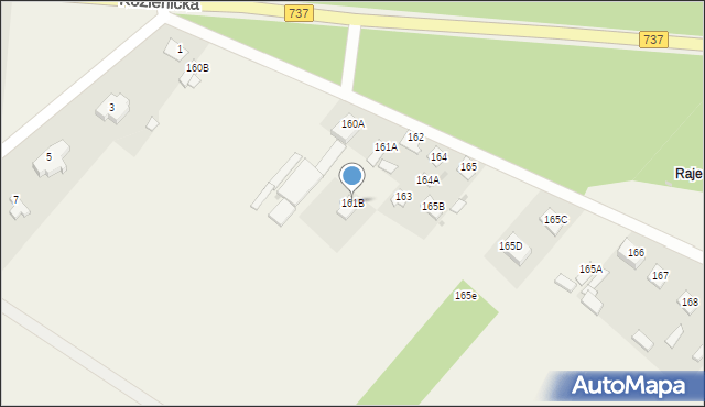 Rajec Poduchowny, Rajec Poduchowny, 161B, mapa Rajec Poduchowny