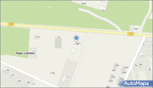 Rajec Poduchowny, Rajec Poduchowny, 172a, mapa Rajec Poduchowny