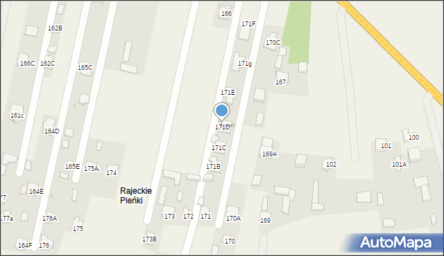 Rajec Szlachecki, Rajec Szlachecki, 171D, mapa Rajec Szlachecki