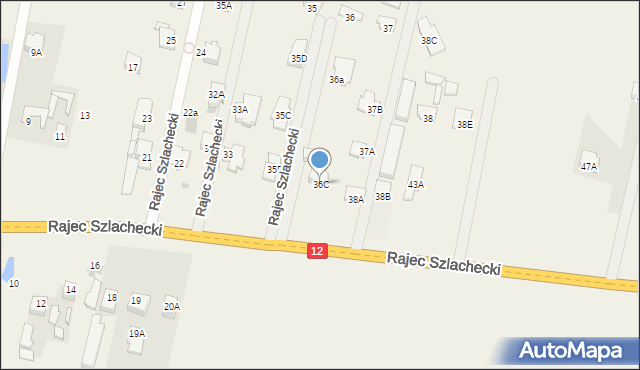 Rajec Szlachecki, Rajec Szlachecki, 36C, mapa Rajec Szlachecki