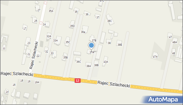 Rajec Szlachecki, Rajec Szlachecki, 37A, mapa Rajec Szlachecki