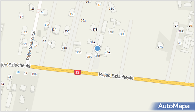 Rajec Szlachecki, Rajec Szlachecki, 38B, mapa Rajec Szlachecki