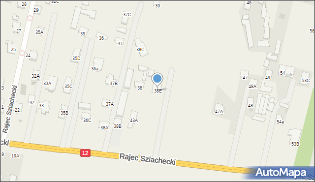 Rajec Szlachecki, Rajec Szlachecki, 38E, mapa Rajec Szlachecki