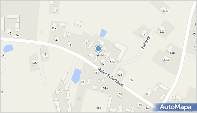 Rajec Szlachecki, Rajec Szlachecki, 51A, mapa Rajec Szlachecki