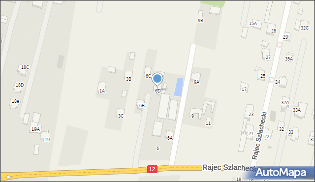 Rajec Szlachecki, Rajec Szlachecki, 6D, mapa Rajec Szlachecki