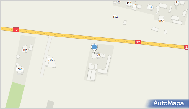 Rajec Szlachecki, Rajec Szlachecki, 79A, mapa Rajec Szlachecki