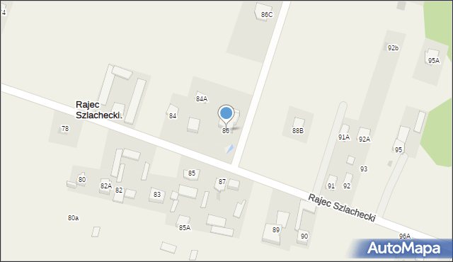 Rajec Szlachecki, Rajec Szlachecki, 86, mapa Rajec Szlachecki