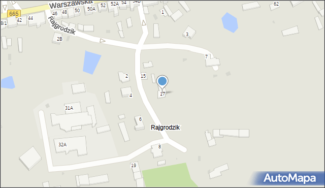 Rajgród, Rajgrodzik, 17, mapa Rajgród