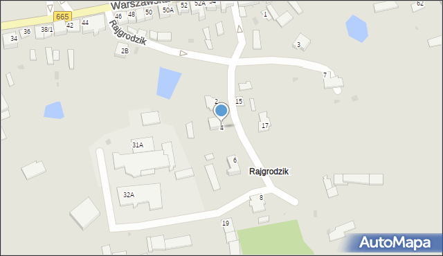 Rajgród, Rajgrodzik, 4, mapa Rajgród