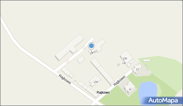 Rajkowo, Rajkowo, 13f, mapa Rajkowo