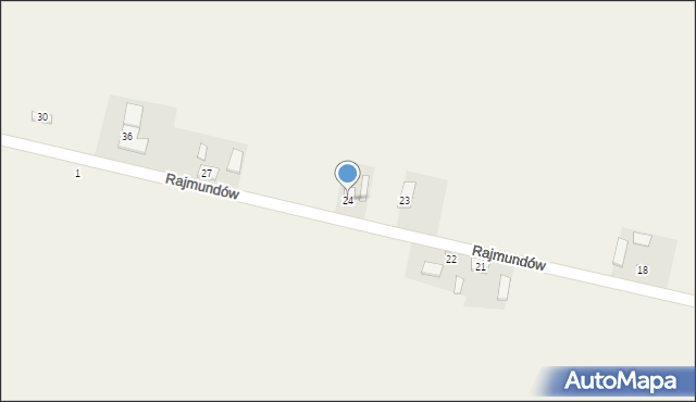 Rajmundów, Rajmundów, 24, mapa Rajmundów