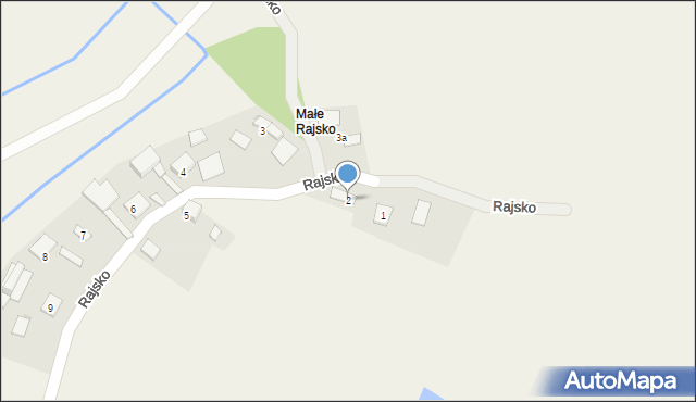 Rajsko, Rajsko, 2, mapa Rajsko