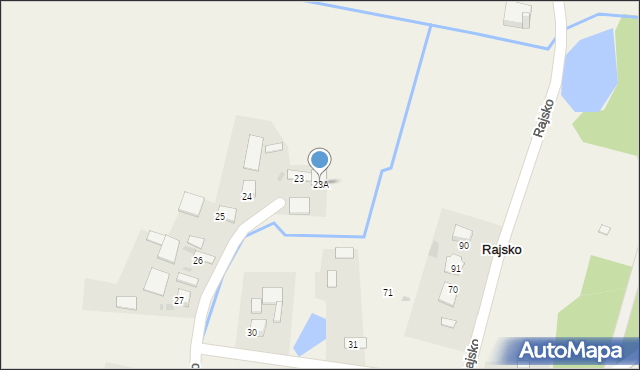 Rajsko, Rajsko, 23A, mapa Rajsko