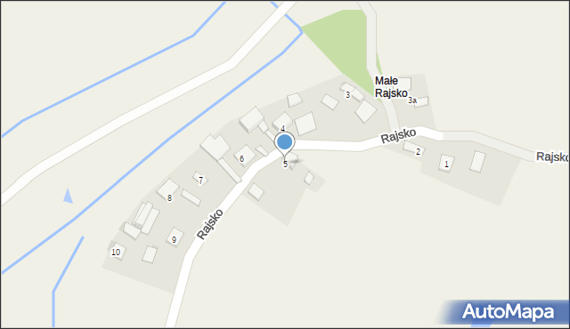 Rajsko, Rajsko, 5, mapa Rajsko