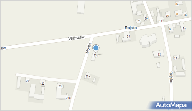 Rajsko, Rajsko, 23b, mapa Rajsko