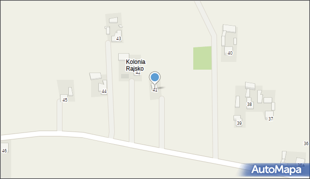 Rajsko, Rajsko, 41, mapa Rajsko