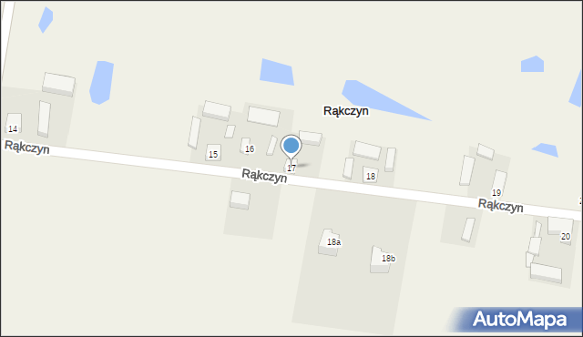 Rąkczyn, Rąkczyn, 17, mapa Rąkczyn