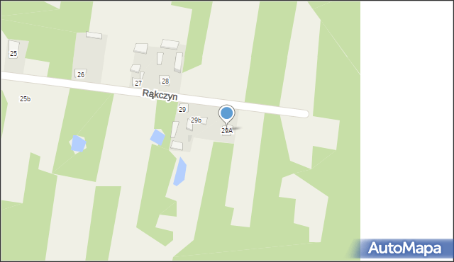 Rąkczyn, Rąkczyn, 29A, mapa Rąkczyn