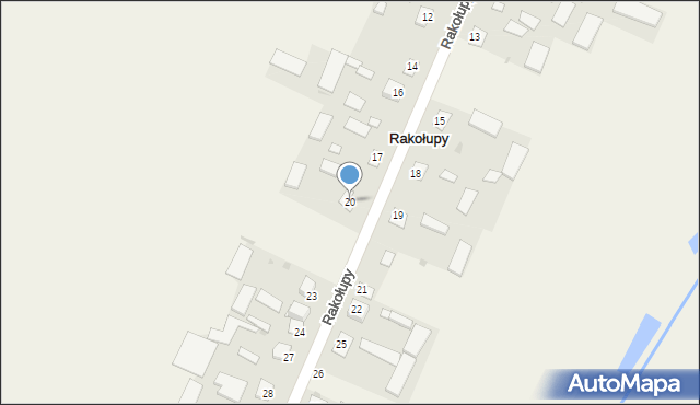 Rakołupy, Rakołupy, 20, mapa Rakołupy