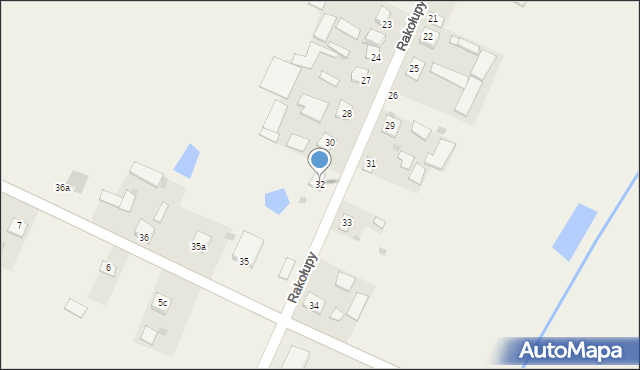 Rakołupy, Rakołupy, 32, mapa Rakołupy
