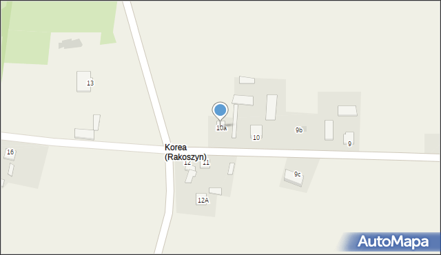 Rakoszyn, Rakoszyn, 10a, mapa Rakoszyn