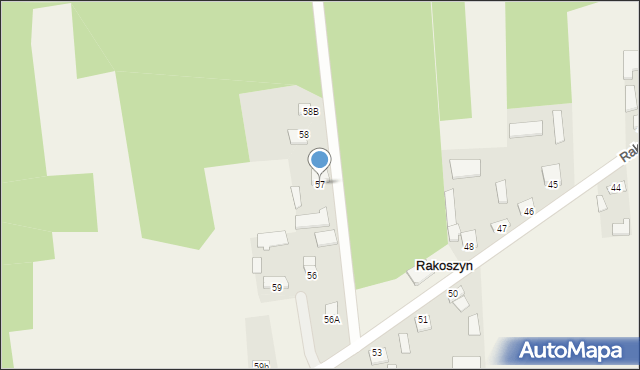 Rakoszyn, Rakoszyn, 57, mapa Rakoszyn