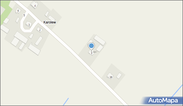 Raków, Raków, 1, mapa Raków