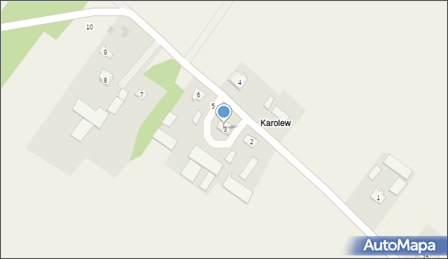 Raków, Raków, 3, mapa Raków