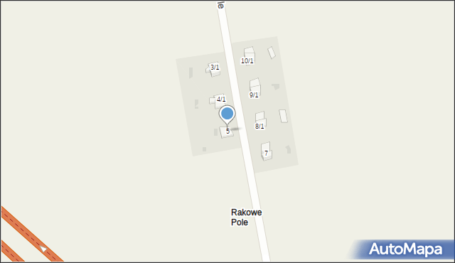 Rakowe Pole, Rakowe Pole, 5, mapa Rakowe Pole