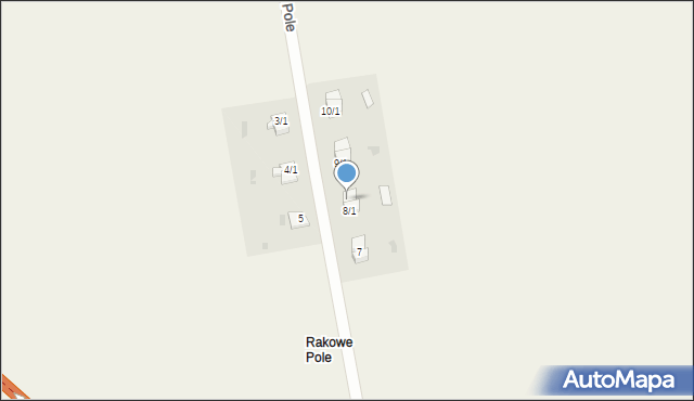 Rakowe Pole, Rakowe Pole, 8/2, mapa Rakowe Pole