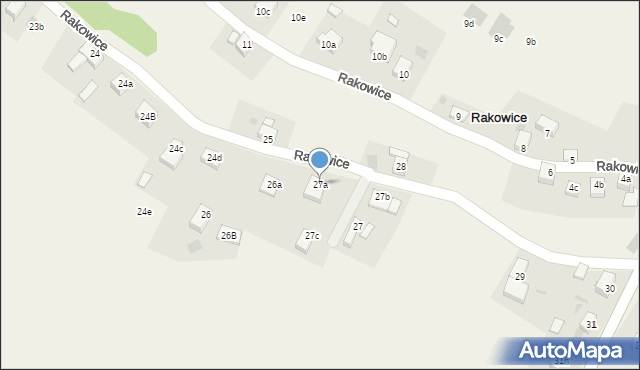 Rakowice, Rakowice, 27a, mapa Rakowice