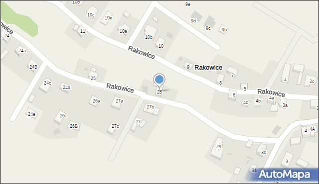 Rakowice, Rakowice, 28, mapa Rakowice