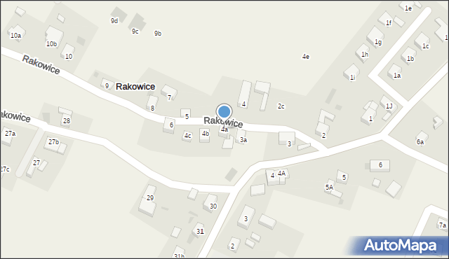 Rakowice, Rakowice, 4a, mapa Rakowice