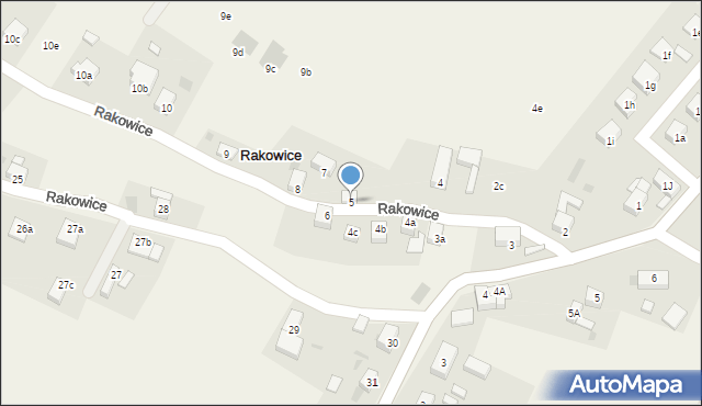 Rakowice, Rakowice, 5, mapa Rakowice