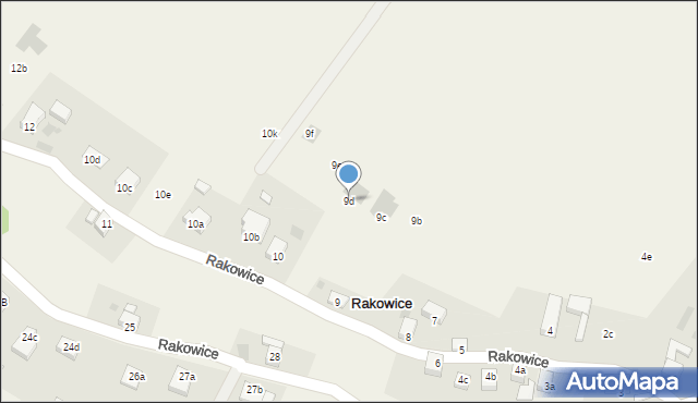 Rakowice, Rakowice, 9d, mapa Rakowice