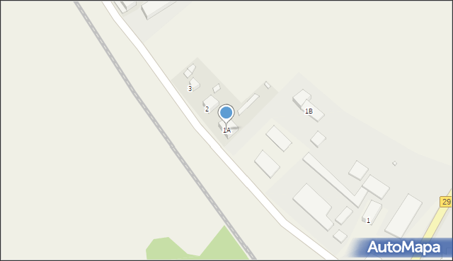 Rakowice Wielkie, Rakowice Wielkie, 1A, mapa Rakowice Wielkie