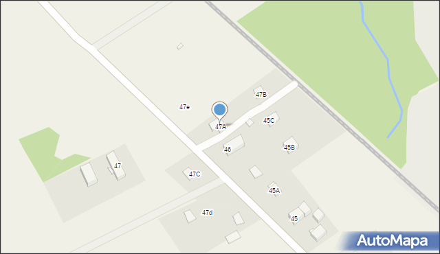 Rakowice Wielkie, Rakowice Wielkie, 47A, mapa Rakowice Wielkie