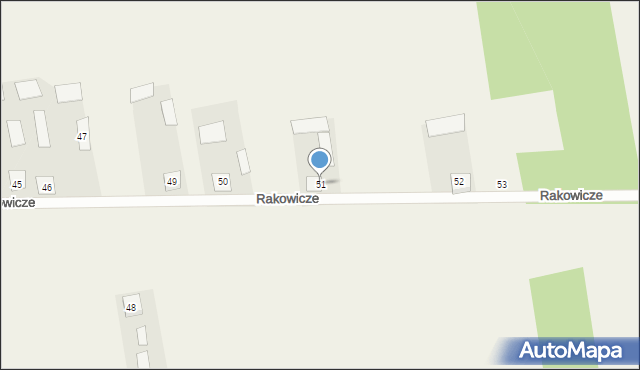 Rakowicze, Rakowicze, 51, mapa Rakowicze
