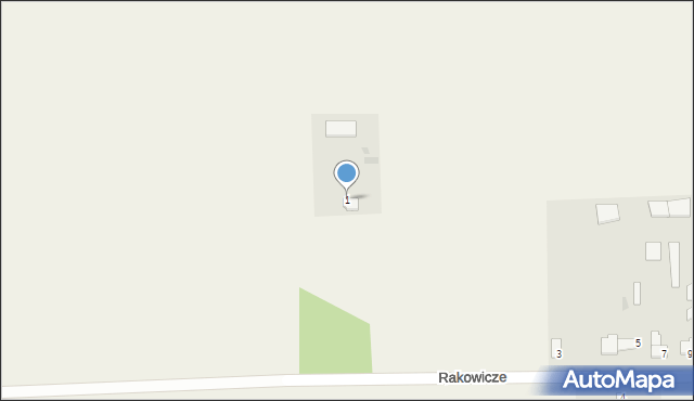 Rakowicze, Rakowicze, 1, mapa Rakowicze