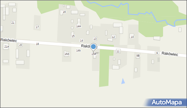 Rakówiec, Rakówiec, 13A, mapa Rakówiec