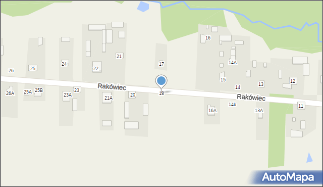 Rakówiec, Rakówiec, 18, mapa Rakówiec