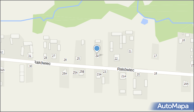 Rakówiec, Rakówiec, 24, mapa Rakówiec